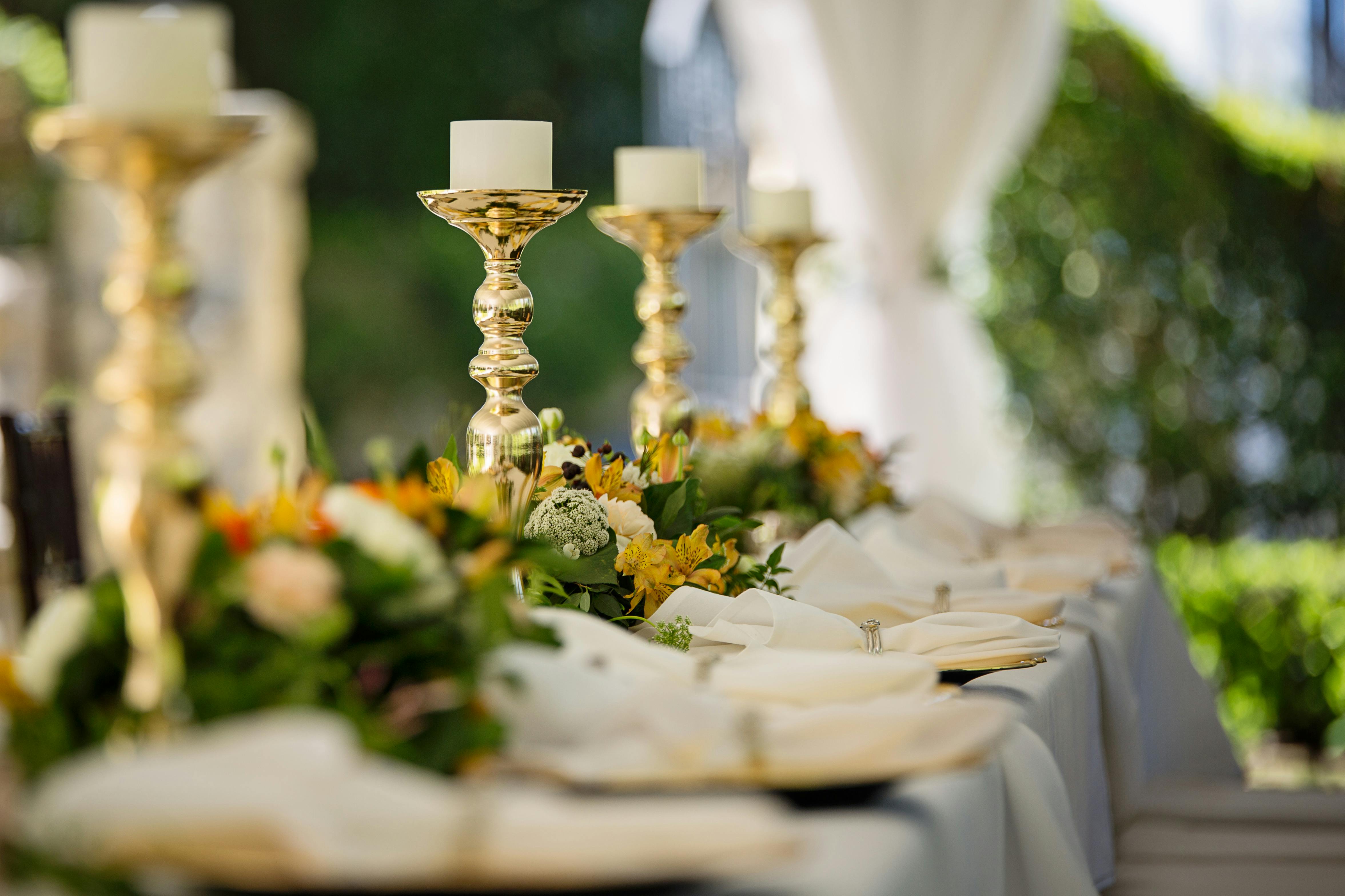 Elegant wedding atmosphere